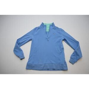 Vineyard Vines 1/4 Zip Sweater Blue Pullover Performance Womens Size XS XSMALL